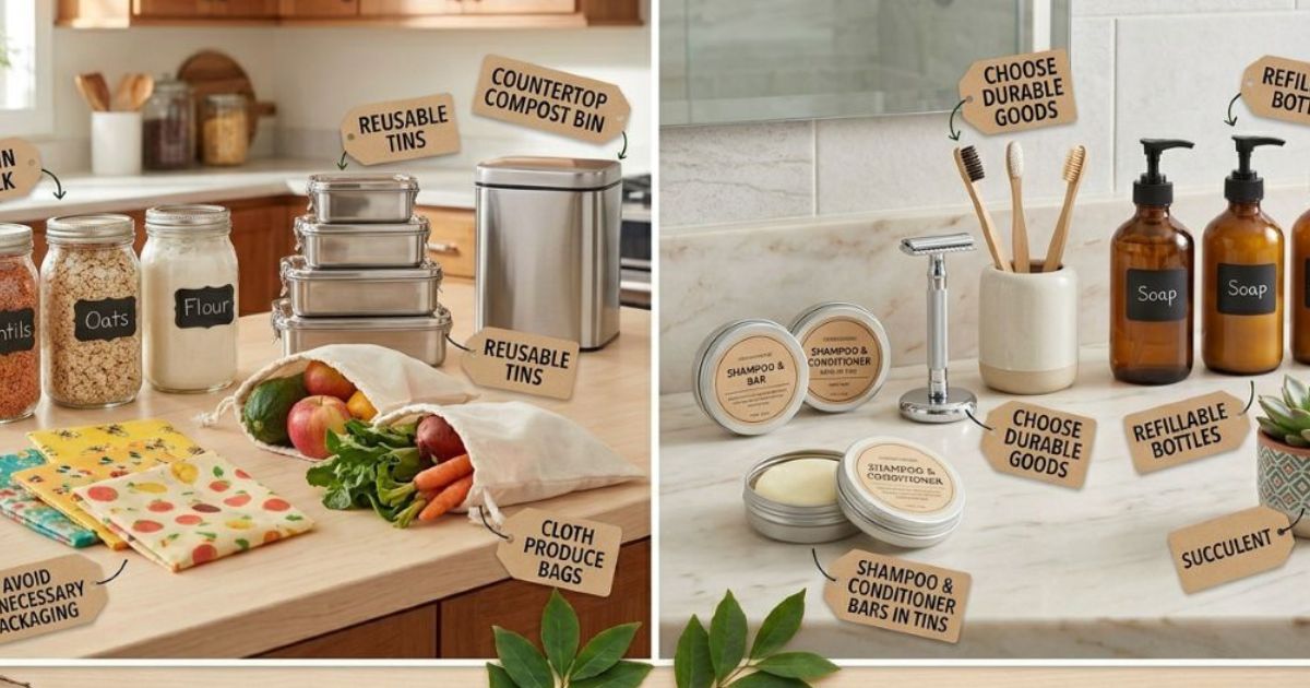 Perfection is unrealistic. Progress is powerful.

Aim to make better choices 80% of the time. When you forget your bags or accept a plastic straw, simply try again next time.

Practical motivation strategies:

Track your trash for one week to identify patterns

Set one monthly swap goal (January: reusable bags, February: shampoo bars)

Join local sustainability groups on Facebook or Meetup

Visit zero waste stores in person or online to stay inspired