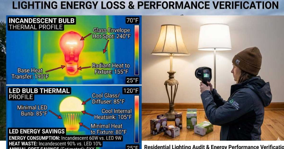 LED vs incandescent bulb comparison energy saving