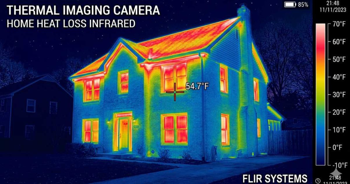 thermal imaging camera home heat loss infrared