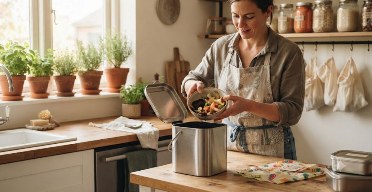 composting food scraps as an easy way to reduce household waste