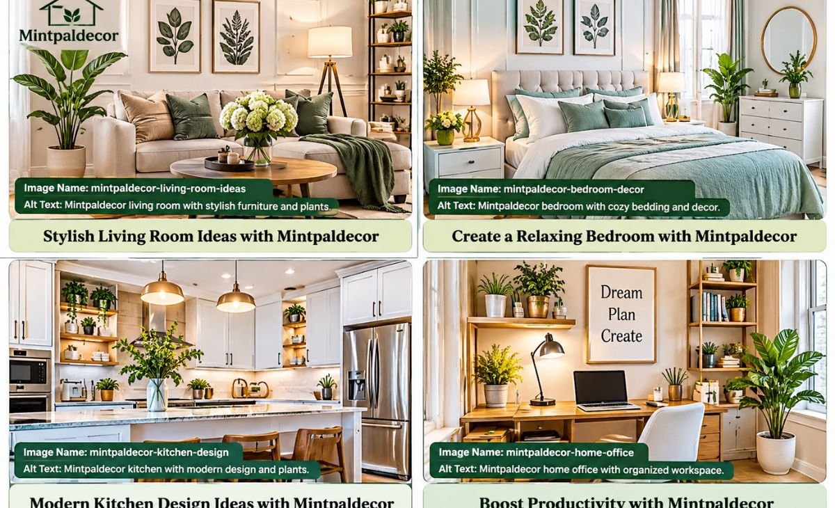 Mintpaldecor home decorating ideas featuring a stylish living room with natural light, modern furniture, and indoor plants.